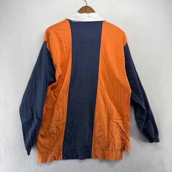 Vintage Denver Broncos Rugby Shirt Men's Large BLue Orange Embroidered Logo y2k - Picture 7 of 10